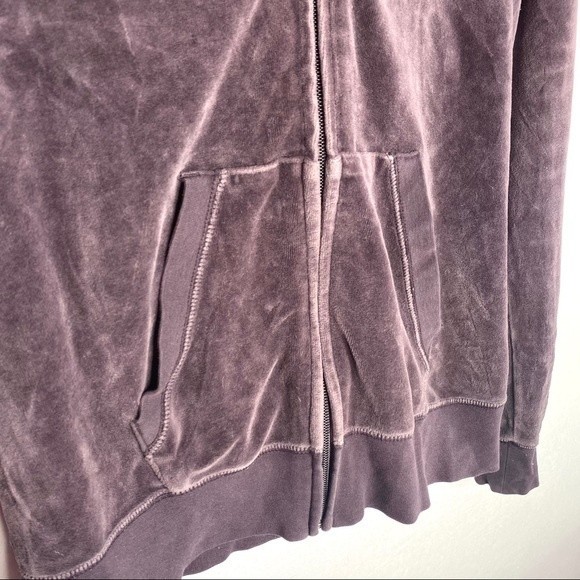 Vintage Nike Dark Purple Velvet Track Jacket, Medium - Picture 4 of 6